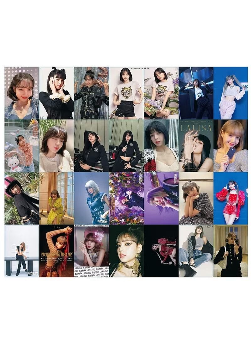 dida-cosmos 55 Pcs Blackpink Lisa Lomo Cards  - Image 5