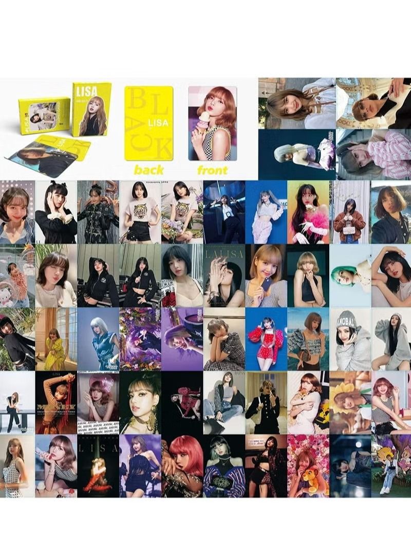 dida-cosmos 55 Pcs Blackpink Lisa Lomo Cards  - Image 4