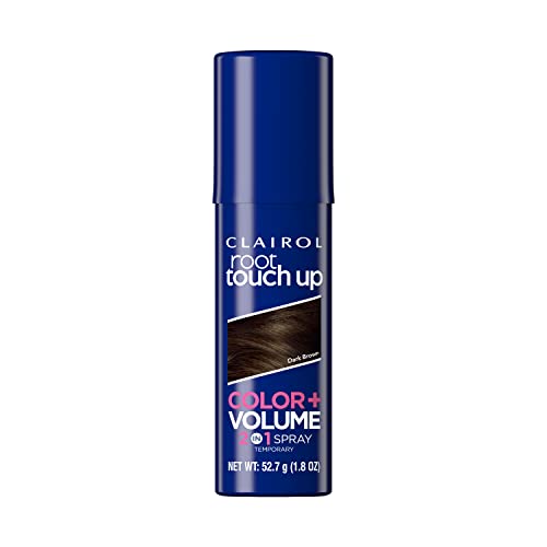 Clairol Root TouchUp Color Volume 2in1 Temporary Hair Coloring Spray Dark Brown Hair Color Pack of 1 Packaging May Vary - Image 2