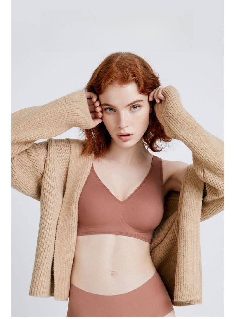 EMXEE Women Seamless Bra One Piece Super Soft Bra for Sleep Sports Yoga - Image 5