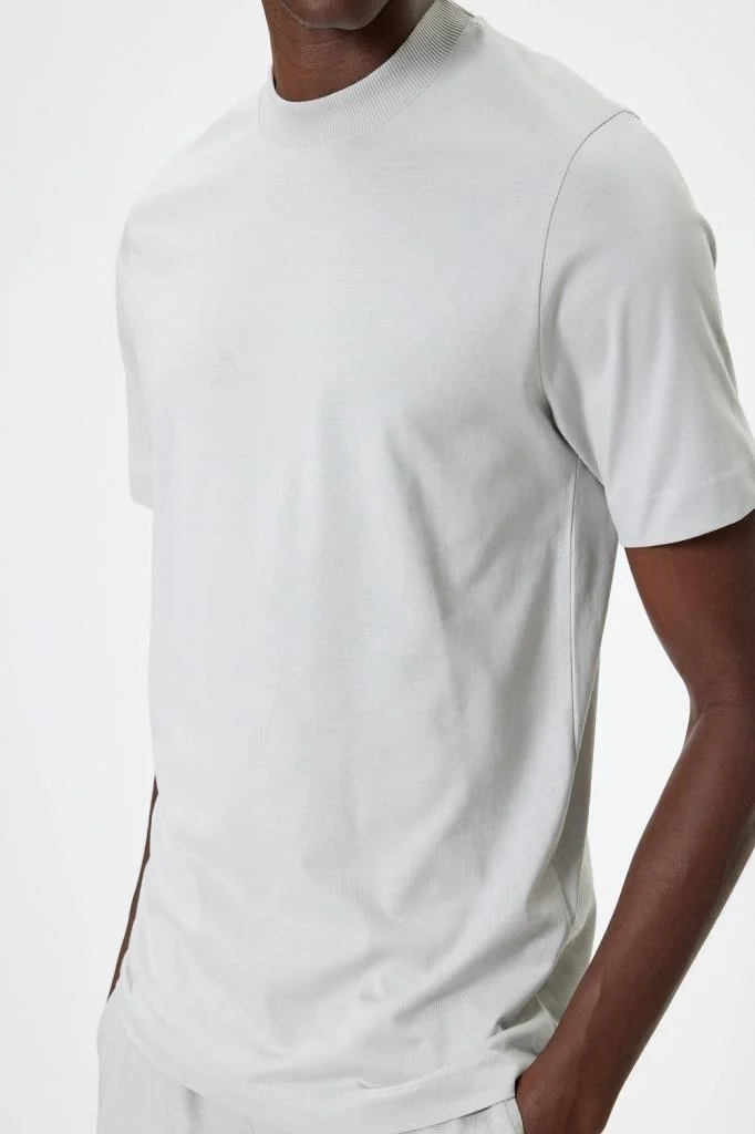 كوتون Basic T-Shirt Short Sleeve Crew Neck Cotton