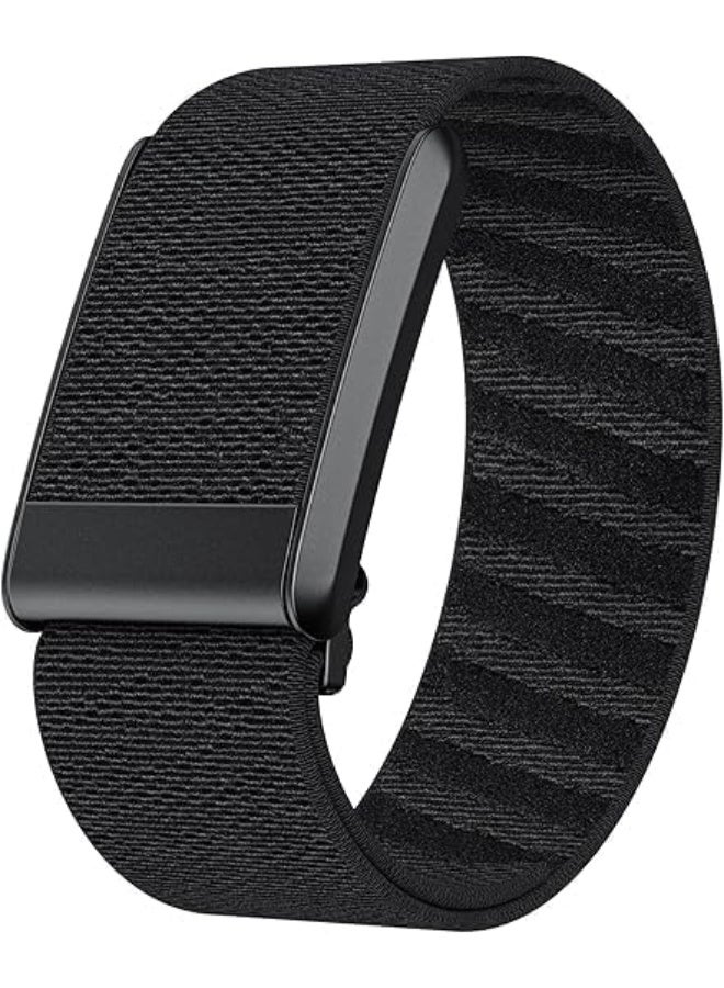M.A&F's Wristband - Replacement Fast-Drying Band Compatible with WHOOP 4.0 - Stylish & Affordable Replacement Strap - Breathable Band Strap Including U Shape Black Connector (Black) - Image 1