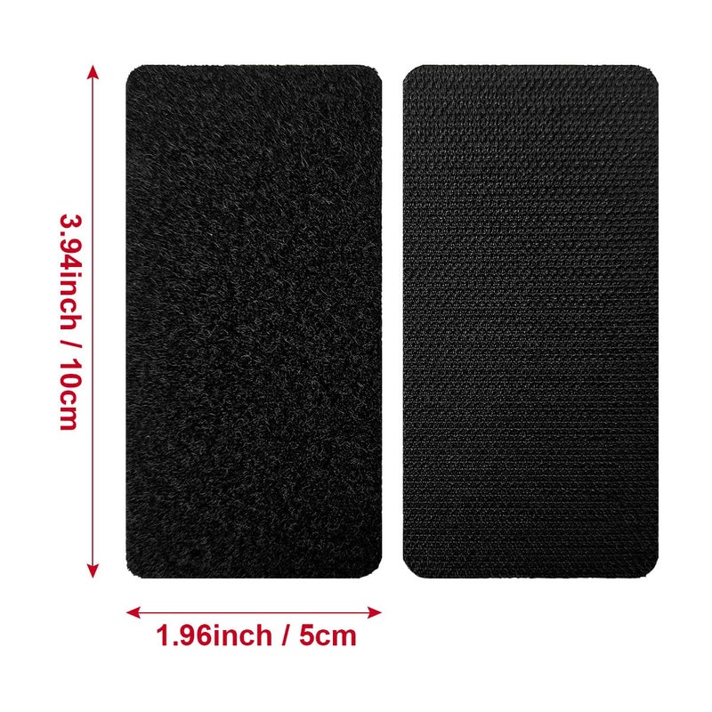 Zesion 2X4 Inch Hook And Loop Strips With Adhesive  Nylon Heavy Duty Hook And Loop Tape  Excellent Grip  Interlocking Tape  For Sewing  Crafting Diy  Wall Adhesive Strips - 15 Sets - Image 2