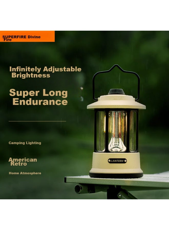 SupFire Supfire Ry05 Outdoor Camping Light, Retro Camping Lamp, Handheld Lamp, Tent Hanging Lamp, Horse Lamp, Street Lamp, Led Ambient Light  - Image 1