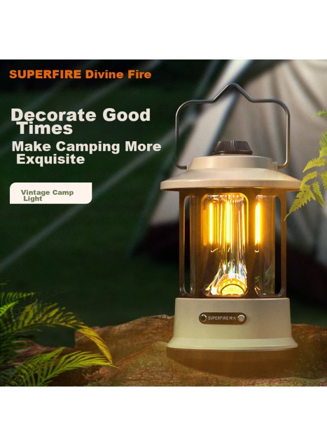 SupFire Supfire Ry05 Outdoor Camping Light, Retro Camping Lamp, Handheld Lamp, Tent Hanging Lamp, Horse Lamp, Street Lamp, Led Ambient Light  - Image 2