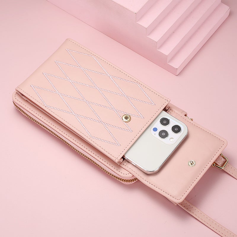 Multifunctional Solid Color PU Leather Wallet, RFID Blocking Design Portable Daily Storage Purse for Cards Cash Coin Business Use - Image 3