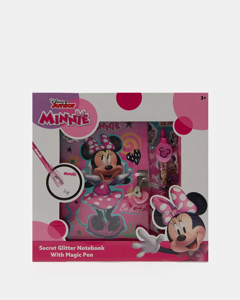 Redtag Pink Minnie Mouse Secret Notebook With Magic Pen