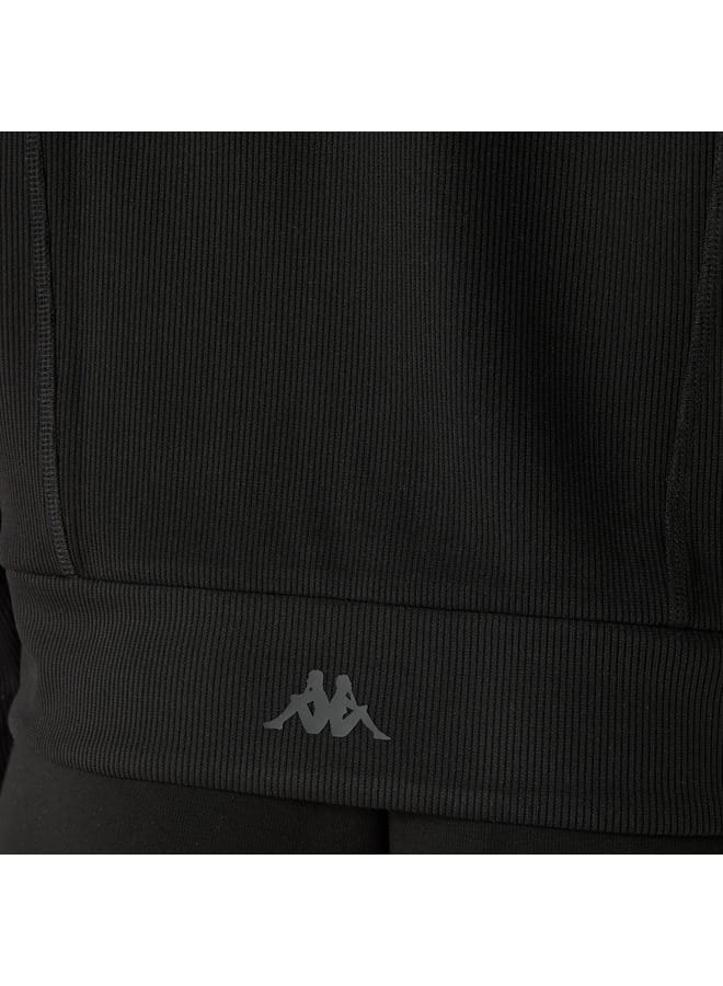 Kappa Ribbed Zip Through Jacket with Long Sleeves