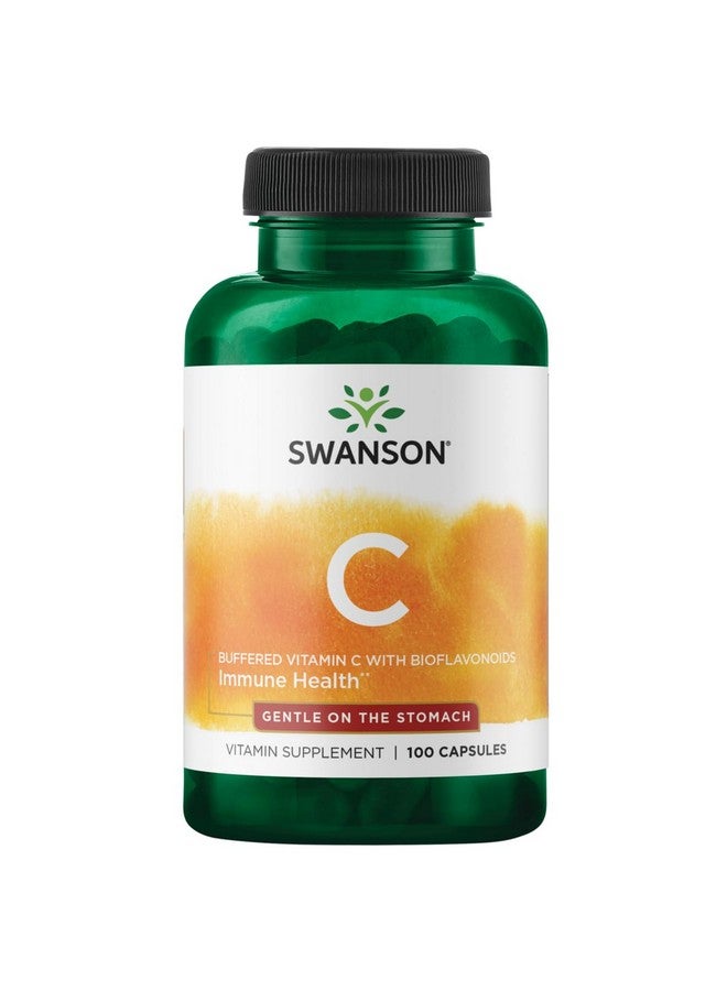 سوانسون فيتامين سي المخزن من سوانسون مع بيوفلافونويدس 500 مليجرام 100 كبسولة