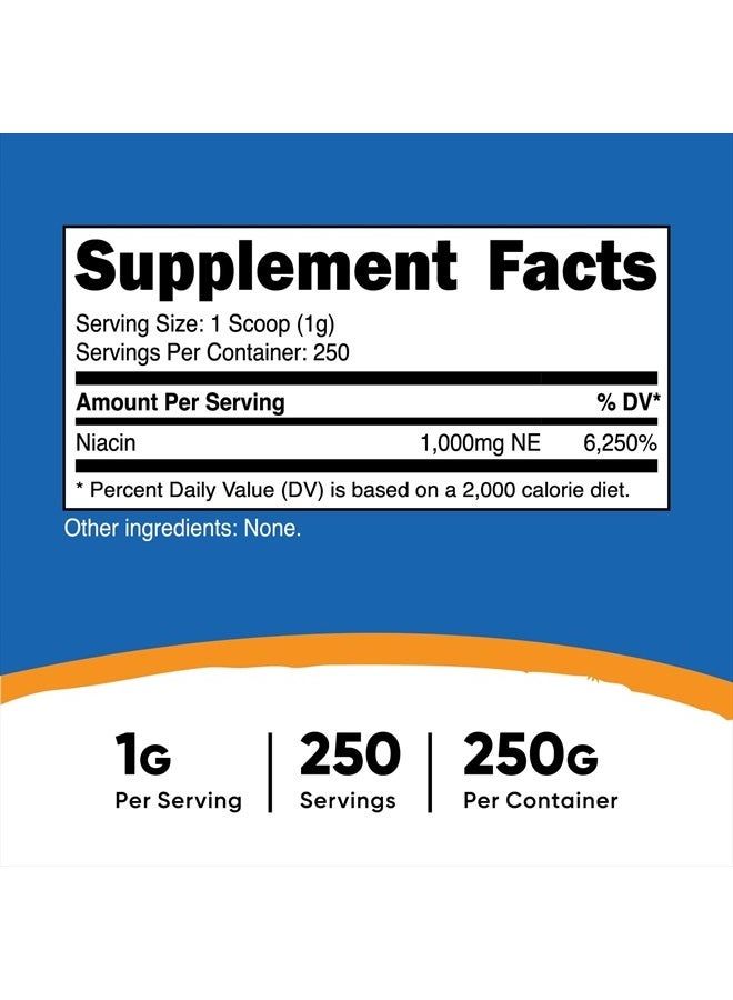 Nutricost النياسين فيتامين ب3 - 250 جرام، 8.9 أونصة - Image 4