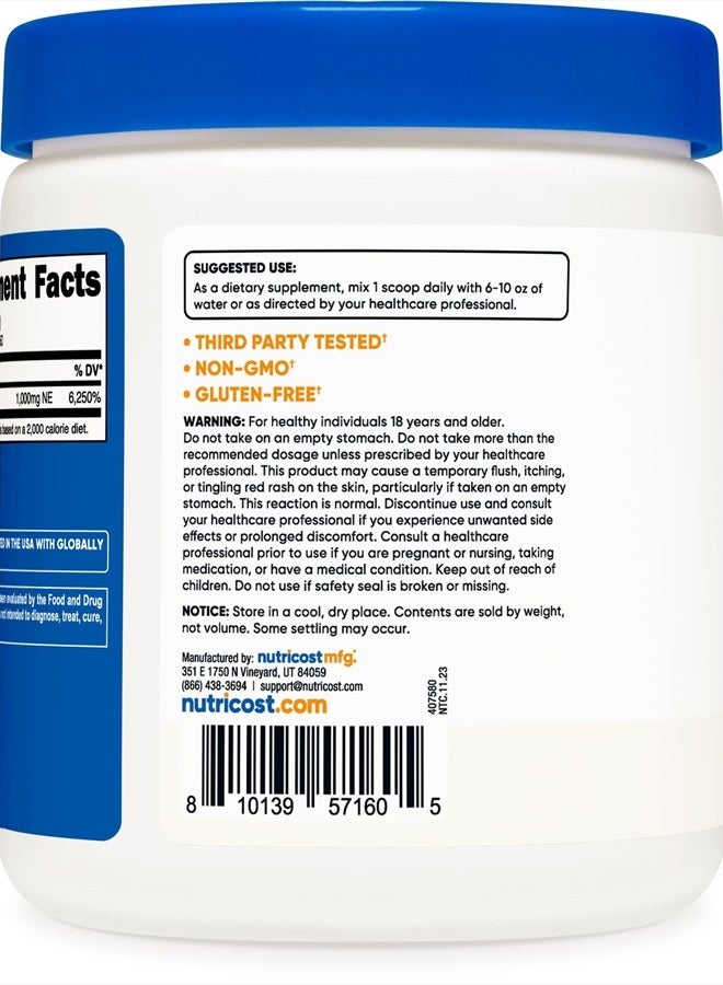 Nutricost النياسين فيتامين ب3 - 250 جرام، 8.9 أونصة - Image 3