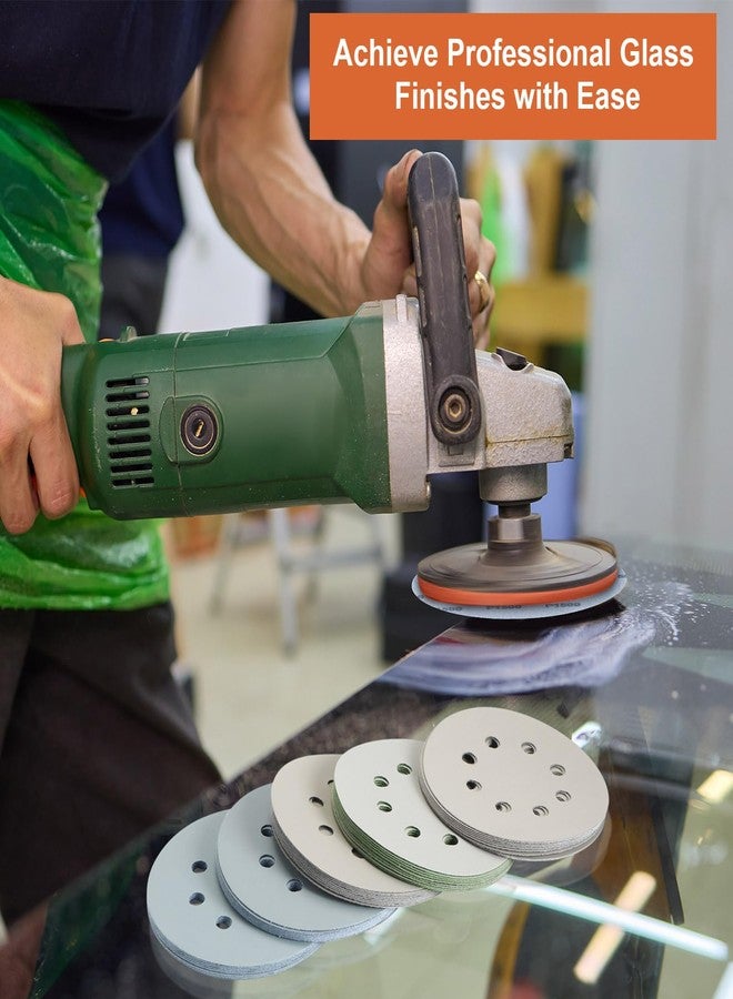 كويكاي أقراص صنفرة Queekay 210 قطعة 21 حبيبة للصنفرة الرطبة والجافة بخطاف وحلقة 8 فتحات مقاس 5 بوصات من 60 إلى 10000 حبيبة متنوعة من كربيد السيليكون لصقل المعادن والخشب بدقة في السيارات - Image 5