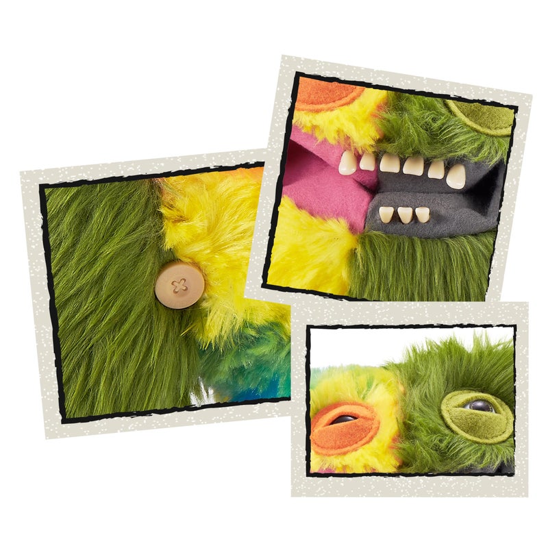 Fuggler ZURU Misfit Monsters 9" Series 1 Funny Ugly Monster Plush Toy (Grinnero McGoo - Green & Multi) - Image 3
