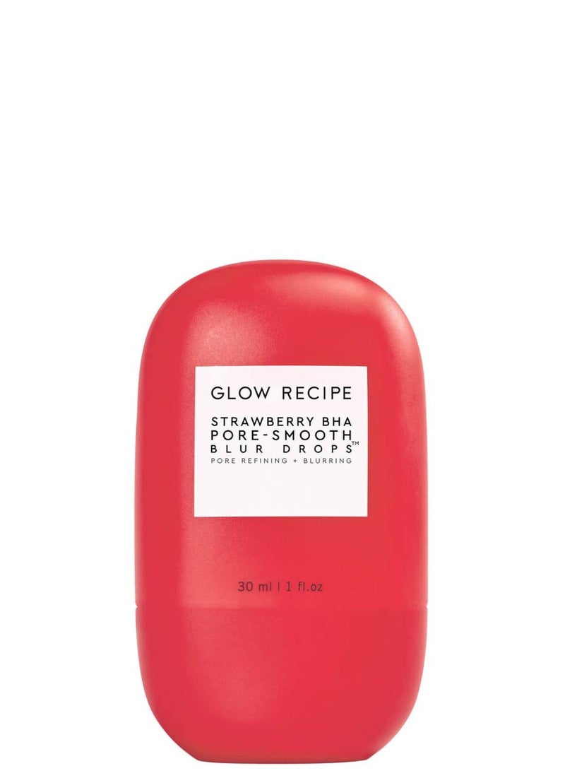 GLOW RECIPE قطرات توهج المسام بالفراولة BHA، 30 مل
