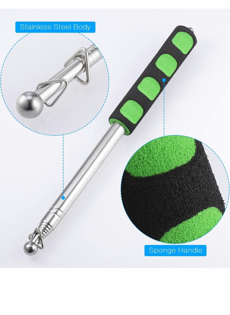 SYOSI - Telescopic Flag Pole, Portable Telescopic Pole for Camping with Lanyard, 1.6m Flag Poles Telescopic Stick for Tourist Guide Camping Travelling Presentation Pointer 3pcs (Red, Green, Blue) - Image 1