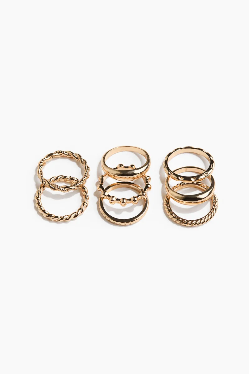H&M 8-pack rings