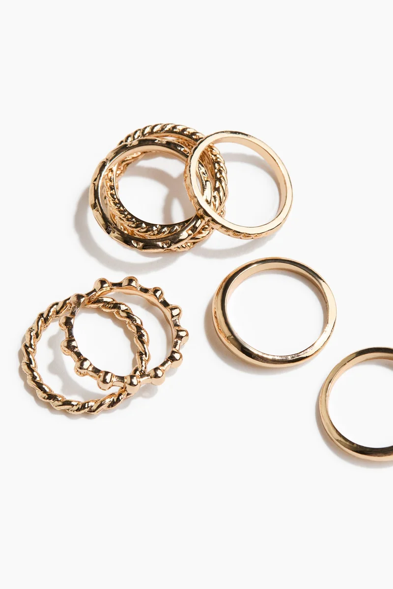 H&M 8-pack rings