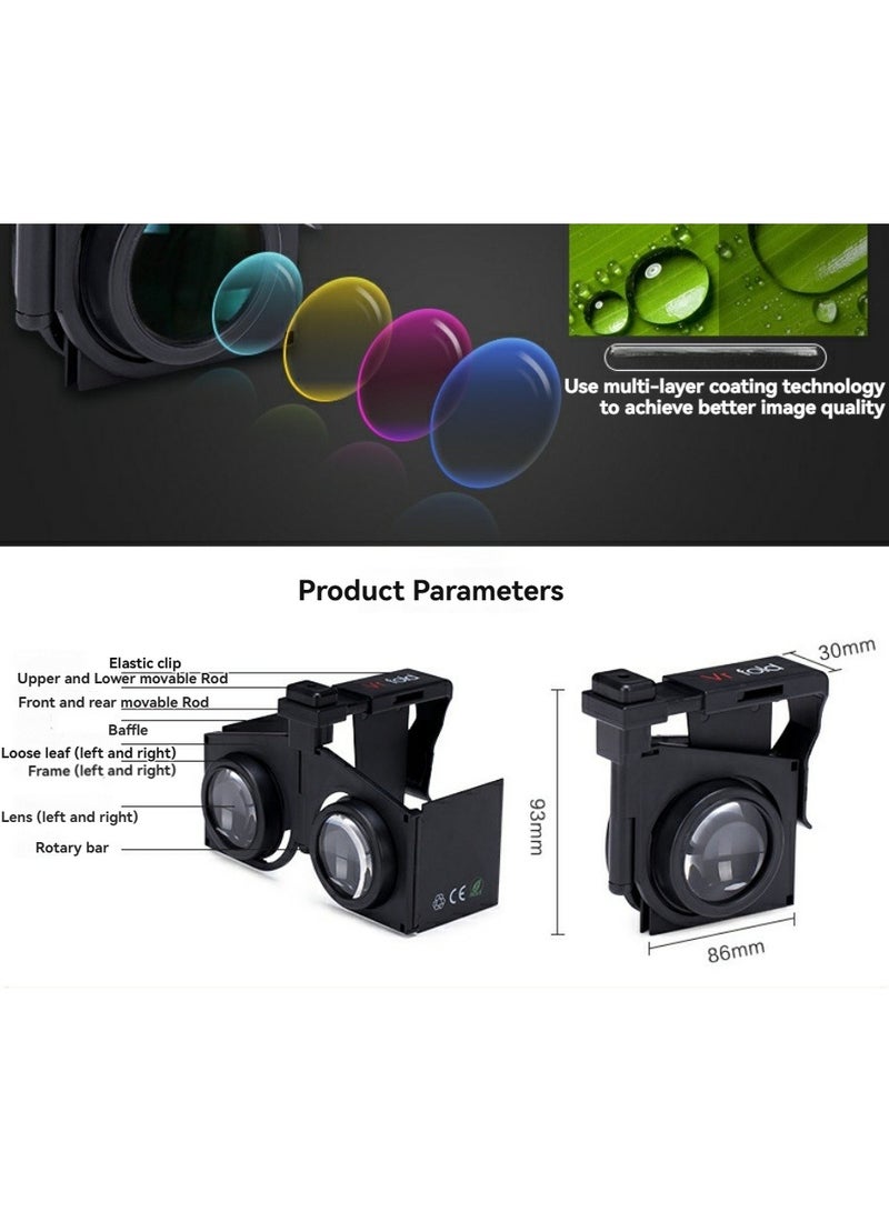 Foldable VR Goggles Mobile 3D Virtual Reality Panoramic Viewing Portable Immersive VR Headset - Image 2