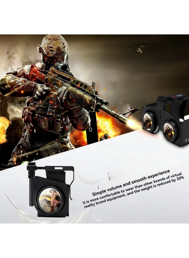 Foldable VR Goggles Mobile 3D Virtual Reality Panoramic Viewing Portable Immersive VR Headset - Image 3
