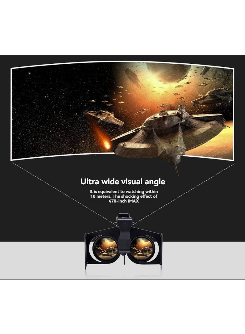 Foldable VR Goggles Mobile 3D Virtual Reality Panoramic Viewing Portable Immersive VR Headset - Image 4