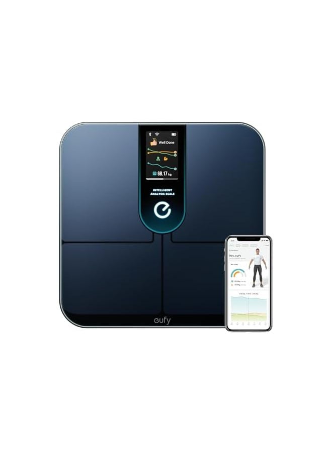 eufy eufy Weight Scale P3, Wi-Fi Fitness Tracking Smart Scale, Intelligent Analysis, 3D Virtual Body Mode, Weighing Scale with Emojis, 16-Measurement Digital Scale with Heart Rate, BMI, Multi-Modes  - Image 1