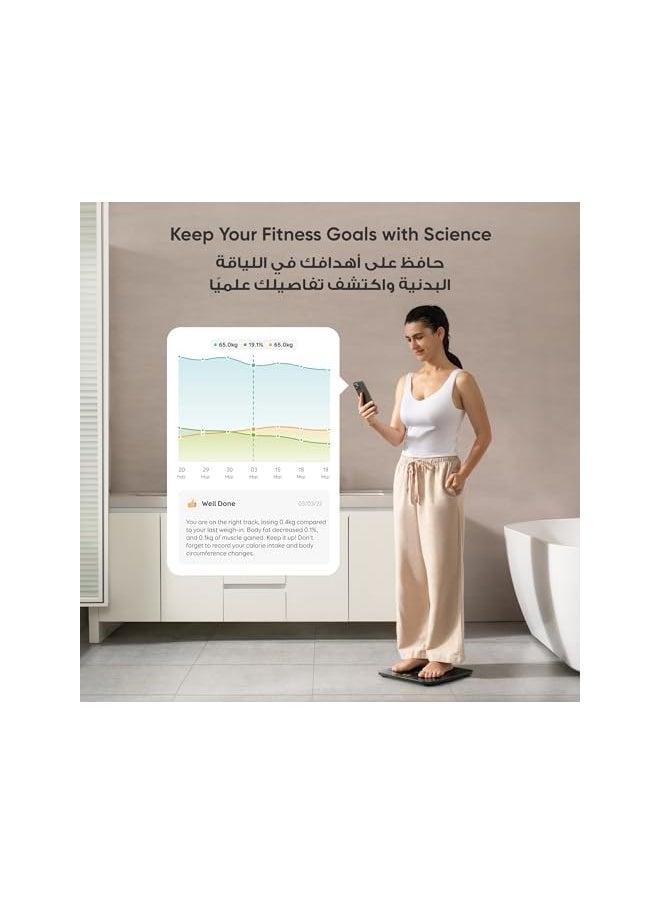 eufy eufy Weight Scale P3, Wi-Fi Fitness Tracking Smart Scale, Intelligent Analysis, 3D Virtual Body Mode, Weighing Scale with Emojis, 16-Measurement Digital Scale with Heart Rate, BMI, Multi-Modes  - Image 2