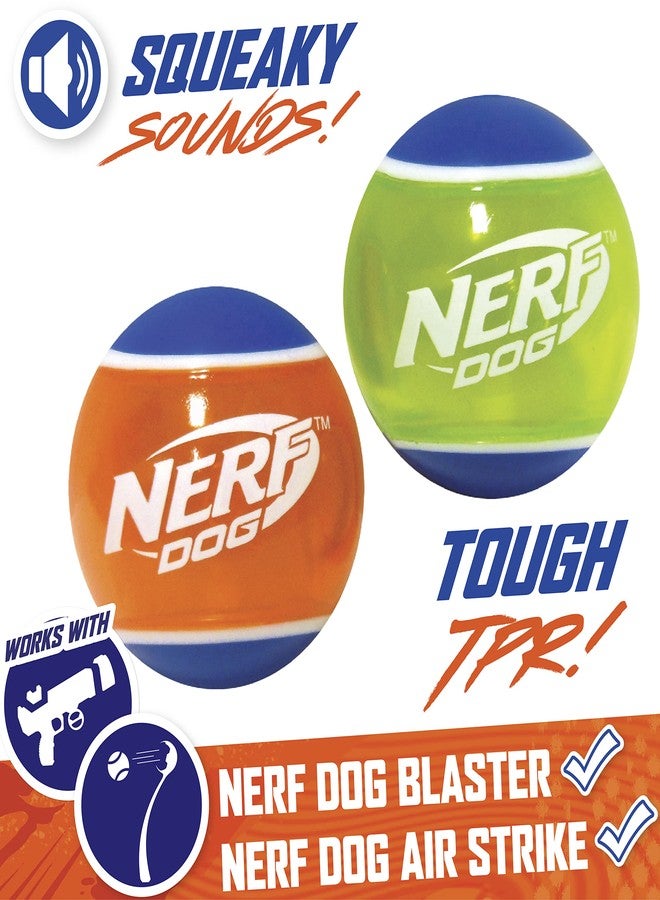 Nerf Dog Rubber Tennis Ball Squeak Toy, Durable, Water-Resistant, 2.5in, 2 Pack - Image 3