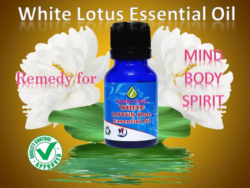 Good High Good High White Lotus Essential Oil 100 Pure Natural Organic Vegan and Undiluted White Lotus Essential OilFor Personal Care Essential Oil By Good High 0338 oz 10 mL  - Image 3