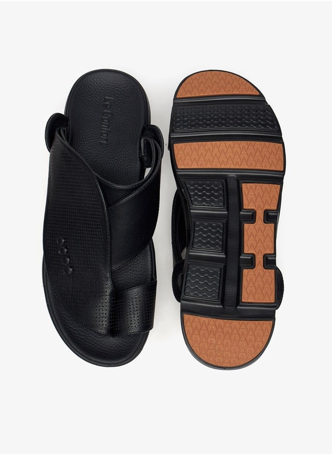Le Confort - Mens Textured SlipOn Arabic Sandals with Toe Loop - Image 1