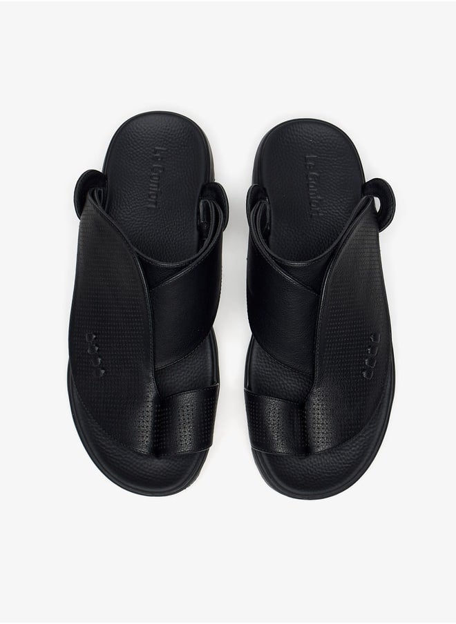Le Confort - Mens Textured SlipOn Arabic Sandals with Toe Loop - Image 1