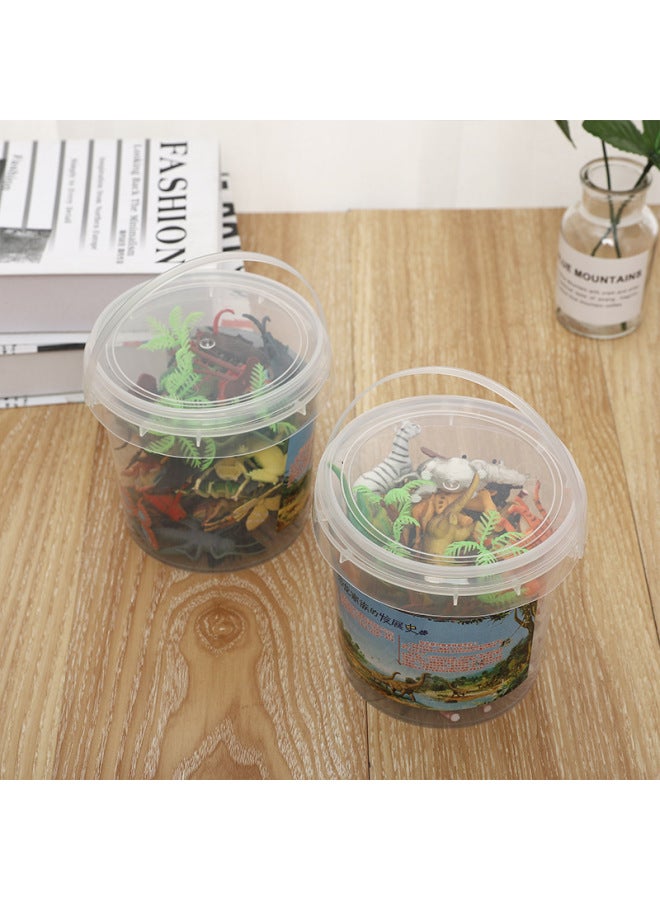 Dinosaur Wild Marine Insect Simulation Model Toys Barrel Marine Animals Children's Small Toys-Color:10 Accessories (pen Posters) - Image 4