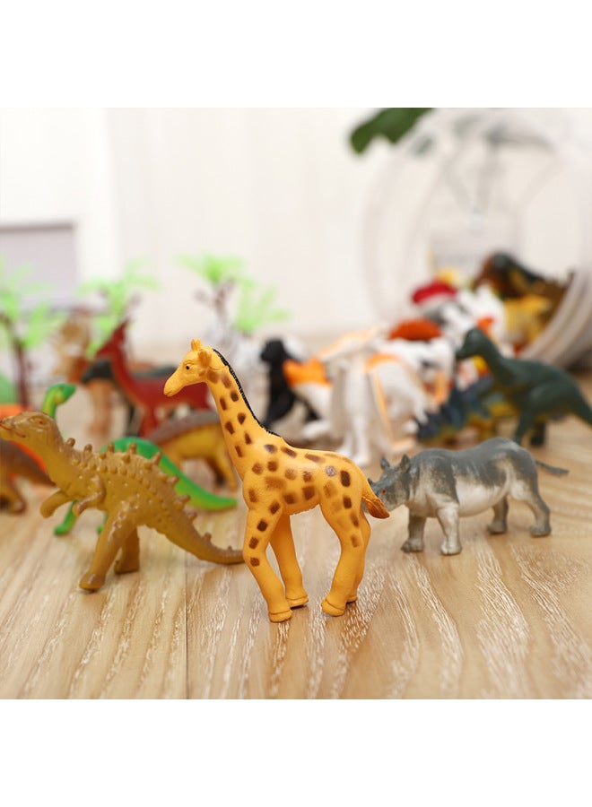 Dinosaur Wild Marine Insect Simulation Model Toys Barrel Marine Animals Children's Small Toys-Color:10 Accessories (pen Posters) - Image 3