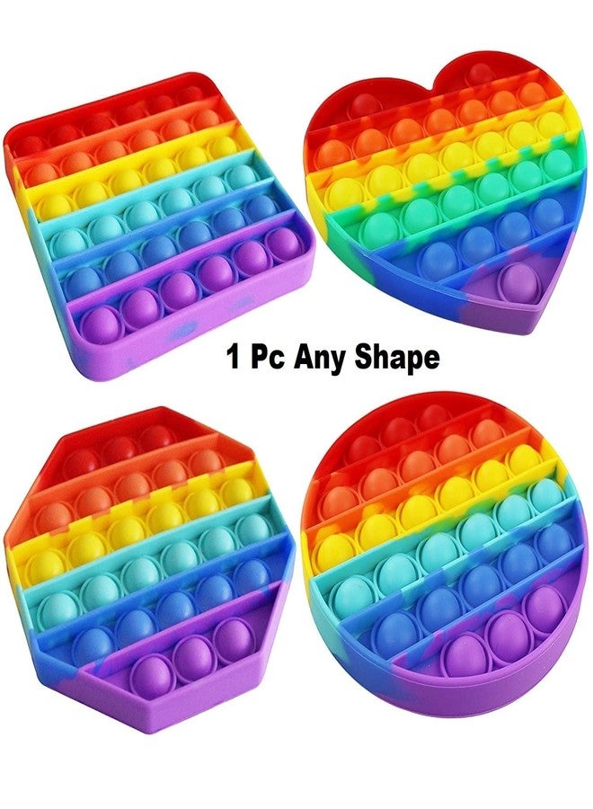 Tilak Venture Stress Relief Rainbow Push Pop Bubble Fidget Sensory Toy/ Popit Toy, Autism Popit Game Stress Relief Toys for Kids Boys and Girls, Multicolor - Image 2