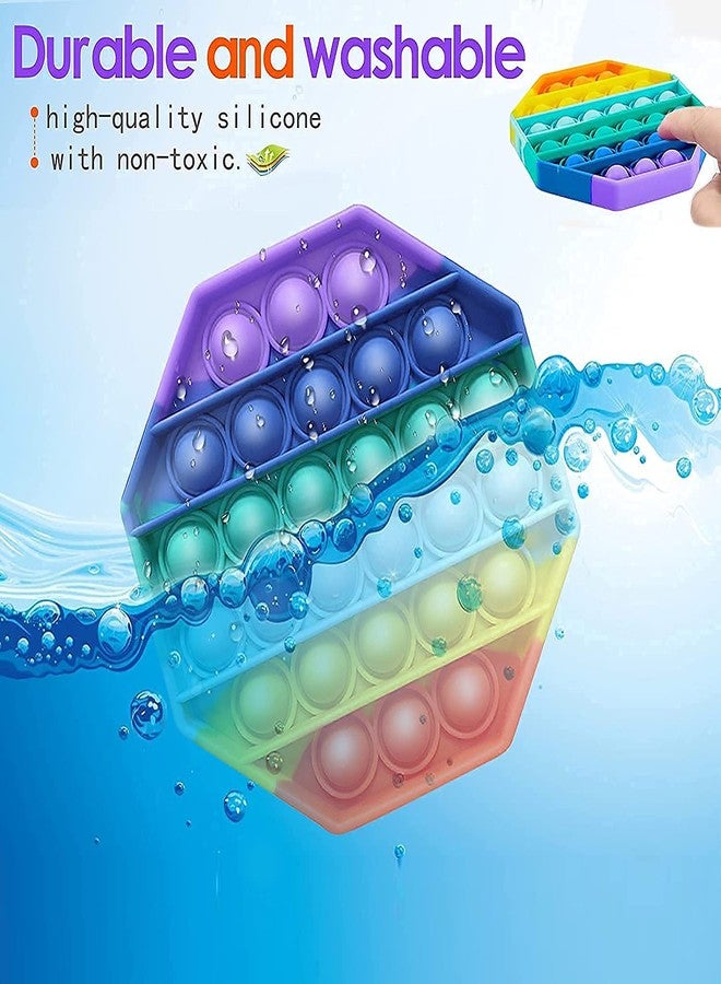 Tilak Venture Stress Relief Rainbow Push Pop Bubble Fidget Sensory Toy/ Popit Toy, Autism Popit Game Stress Relief Toys for Kids Boys and Girls, Multicolor - Image 3