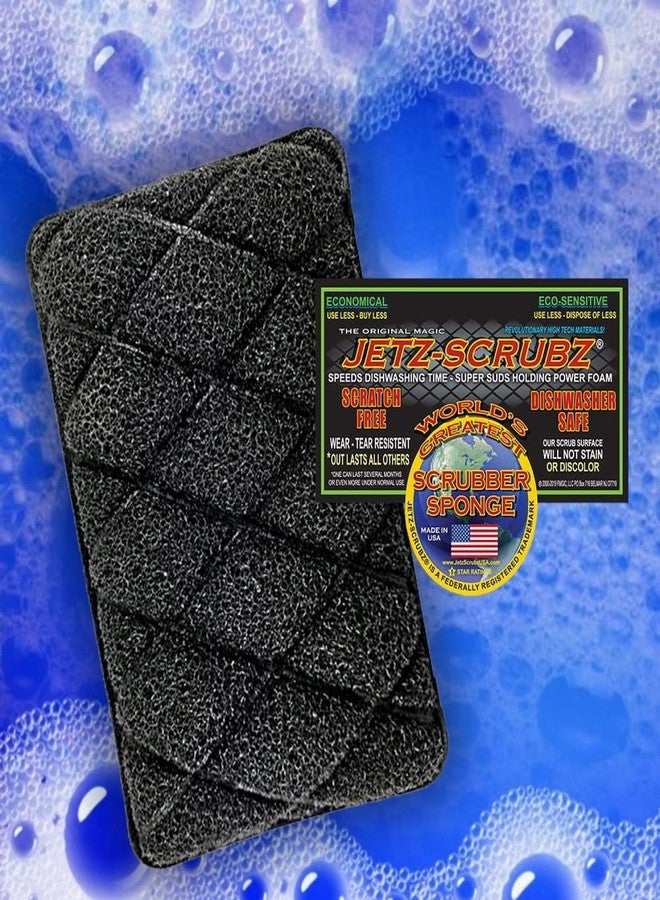 Jetz-Scrubz Trio Kitchen Scrubber Sponges, Set of 3 - Image 4