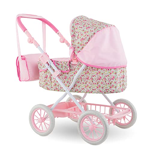 Corolle Baby Doll Stroller for Girls Foldable Kids Toy Baby Stroller for Dolls with Carriage Design Pink Pram - Image 5