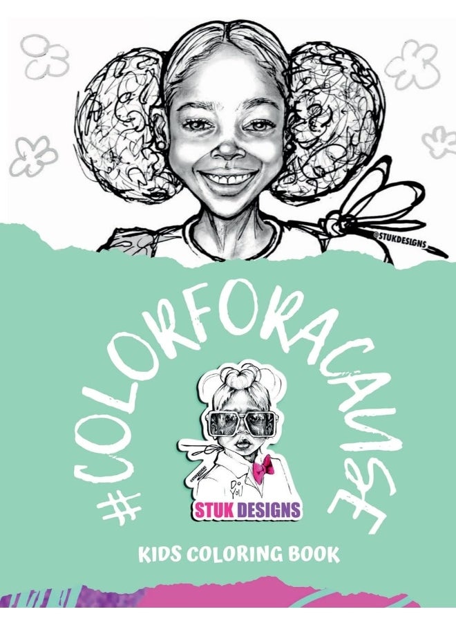STUK Designs Kids Coloring Book: #colorforacasue  - Image 1