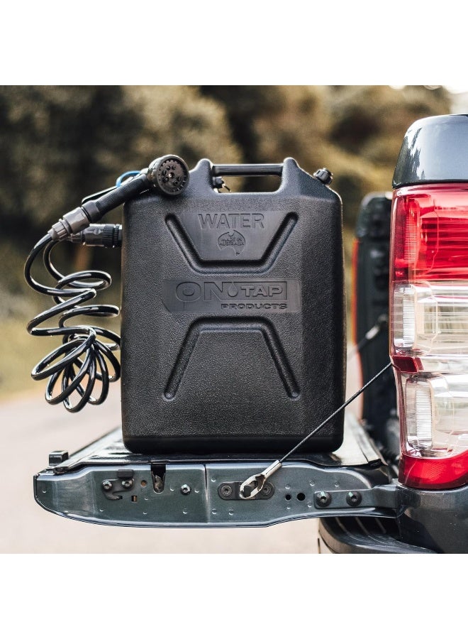 ARB Ontap Portable Shower 22L & 12V - Black Edition - 7 Spray Modes - Perfect for Camping & Beach - Image 2