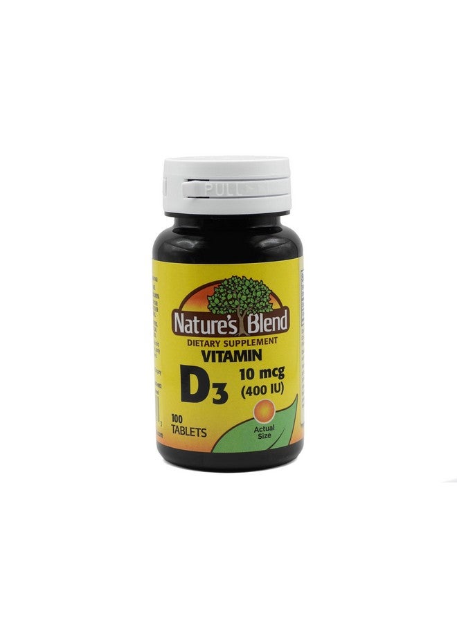 Nature's Blend Vitamin D 400 IU 100 Tablets - Image 1