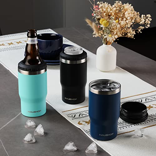 HAUSHOF 4 in 1 Insulated Stainless Steel Can Insulator, Fits Standard & Slim 12 oz Cans|Beer Bottles, Perfect for Outdoors - Image 2