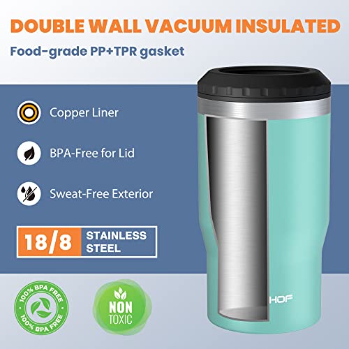 HAUSHOF 4 in 1 Insulated Stainless Steel Can Insulator, Fits Standard & Slim 12 oz Cans|Beer Bottles, Perfect for Outdoors - Image 5