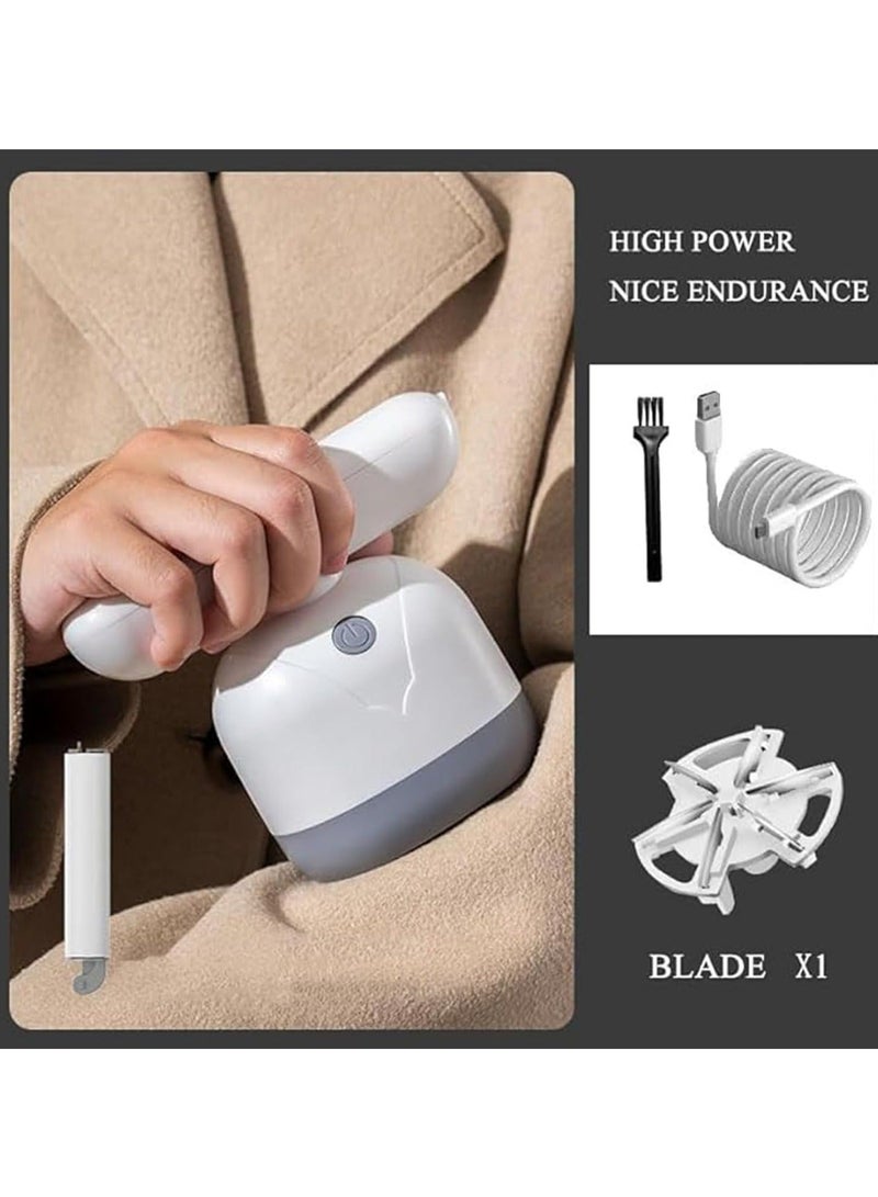 Captaintech Rechargeable Fabric Shaver and Lint Remover, Portable Designed to Rotate at Multiple Angles to Quickly Remove Hairballs from Clothing, Blankets, Furniture for Travel and Home Use - Image 4