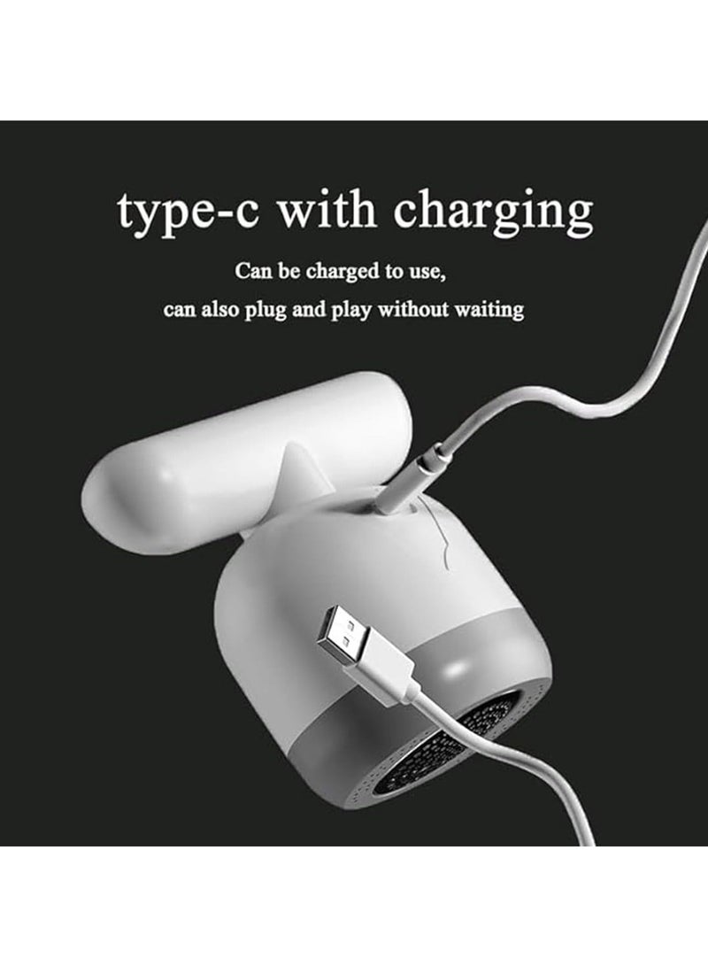 Captaintech Rechargeable Fabric Shaver and Lint Remover, Portable Designed to Rotate at Multiple Angles to Quickly Remove Hairballs from Clothing, Blankets, Furniture for Travel and Home Use - Image 5