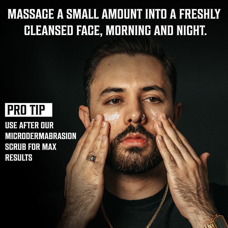 Viking Revolution Mens Anti Aging Face Cream - Mens Face Moisturizer for Men with Hyaluronic Acid, Aloe Vera, Vitamin E - Wrinkle Cream for Men with Vitamin B5, Green Tea (2 Fl Oz) - Image 3