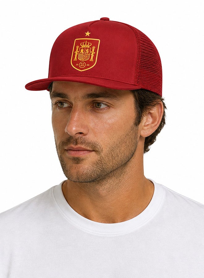 Toyland Spain Team Cap with Short Brim, Mesh Back, Adjustable Snapback - Image 3