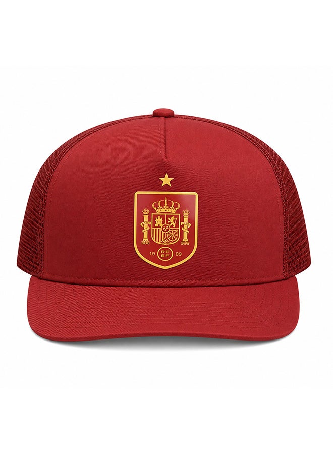 Toyland Spain Team Cap with Short Brim, Mesh Back, Adjustable Snapback - Image 1