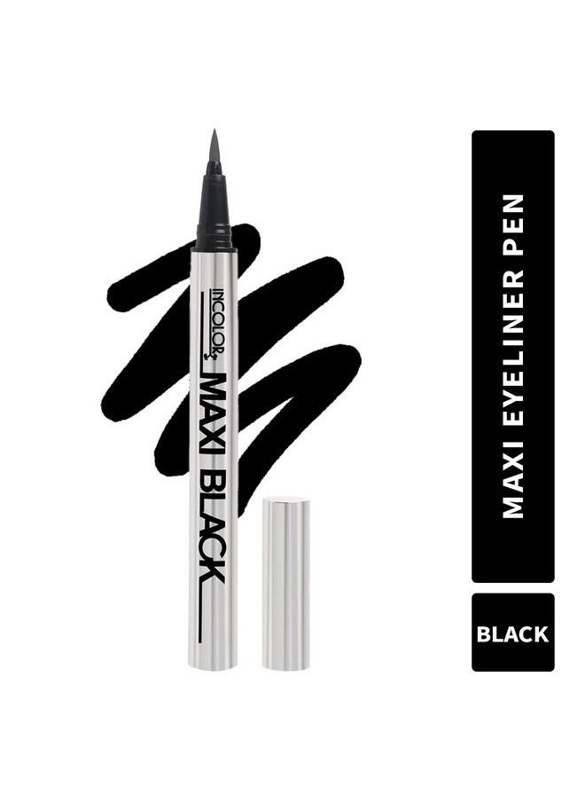 INCOLOR - Maxi Long Lasting Smudge Proof Sketch Pen Eyeliner For Women 2 Gram Black - Image 1
