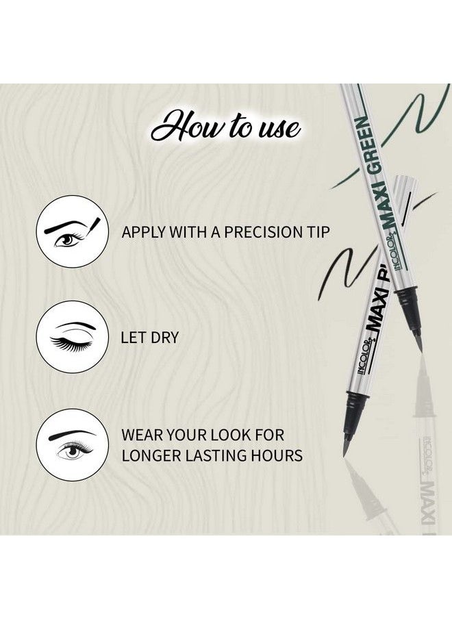 INCOLOR - Maxi Long Lasting Smudge Proof Sketch Pen Eyeliner For Women 2 Gram Black - Image 1
