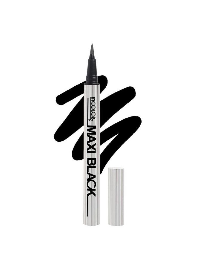 INCOLOR - Maxi Long Lasting Smudge Proof Sketch Pen Eyeliner For Women 2 Gram Black - Image 1