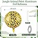 HSLCGF 12 Pcs 18 inch Leopard Print Aluminum Foil Balloons Animal Print Balloons for Zoo Themed Jungle Safari Themed Birthday Decorations - Image 4